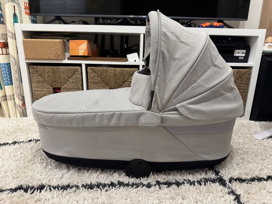 Кош за новородено Cybex Balios S Lux Stone Grey