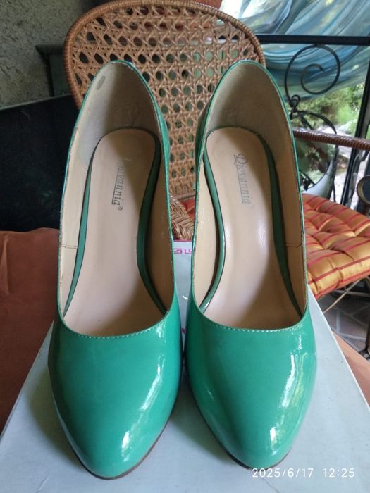 Туфли, натуральная лаковая кожа