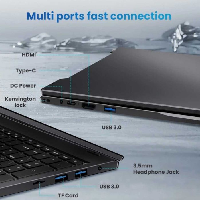 Laptop Jumper EZbook P1 Intel N95 RAM 16GB DDR5 SSD 512GB + eMMC 128GB  - GARANTIE 12 LUNI | TrueGSM
