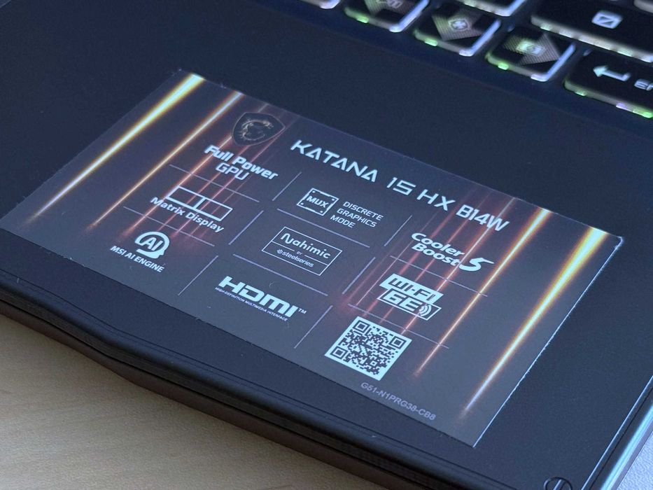Бартер! 15м.Гаранция! MSI Katana 15 / 16-ядрен i7-14650HX 5.20GHz / RTX 5070 / 16GB DDR5 / 1TB SSD