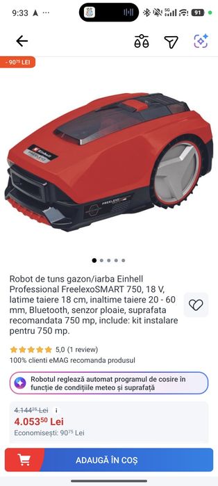 Vând robot tuns iarba