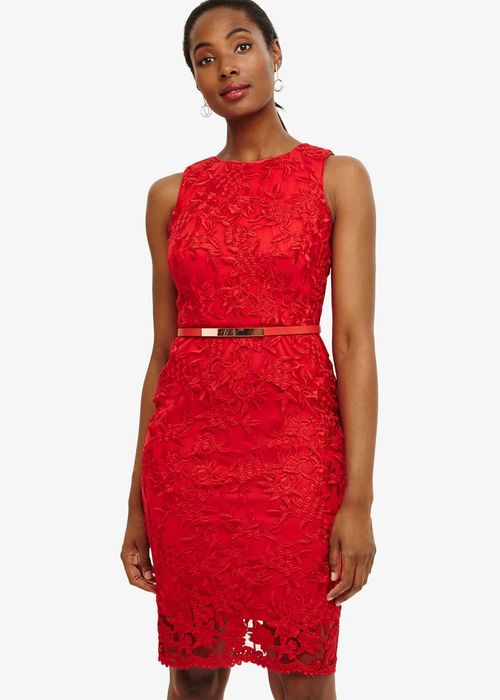 Rochie de ocazie broderie Phase Eight rosie marime 36 pret real199Euro