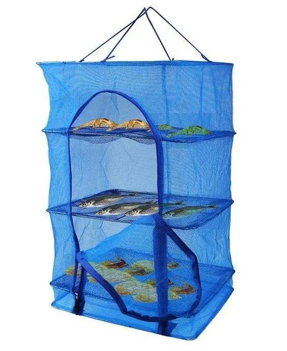 Мрежа за сушене на риба, гъби, плодове и зеленчуци, 50х50х100 см