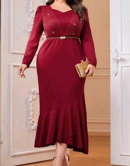 Рокля нова 4хл в червено