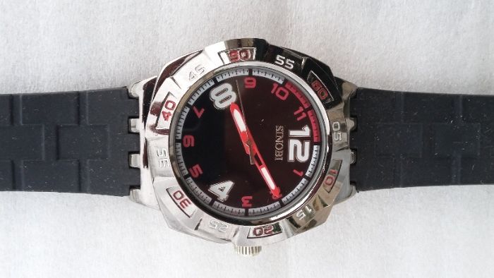 Ceas de mana Sinobi, quartz, sport, curea cauciuc, water resistant