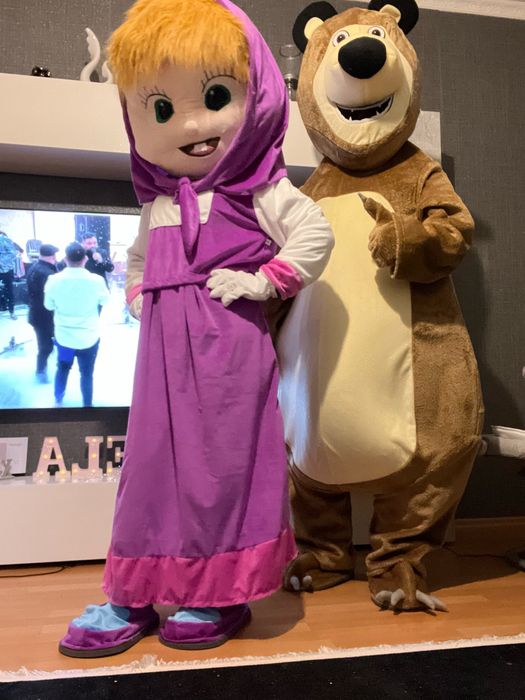 Costume Cosplay Mascote Masha si ursu, evenimente, petreceri, nou