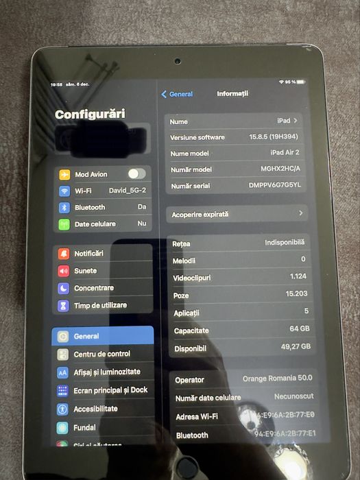 Ipad Air 2 64Gb cu Sim 4G