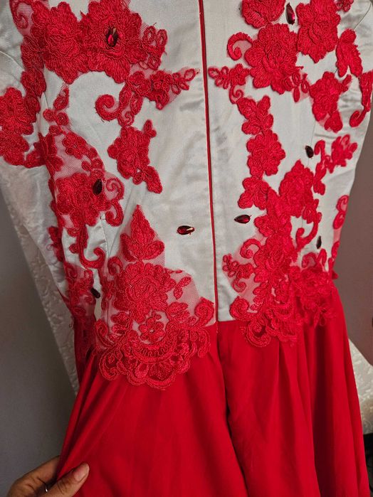 Rochie lunga rosie XL