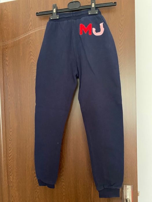 Pantaloni fete 9-10 ani, Marc Jacobs, bumbac, bleumarin, cu buzunare