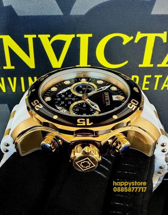 часовник INVICTA Pro Diver SCUBA white Gold 48 mm, Инвикта нов