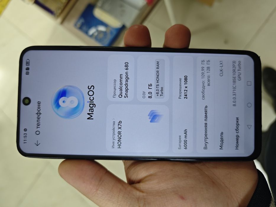 Продам honor x7b 8/128 в хорошем состоянии