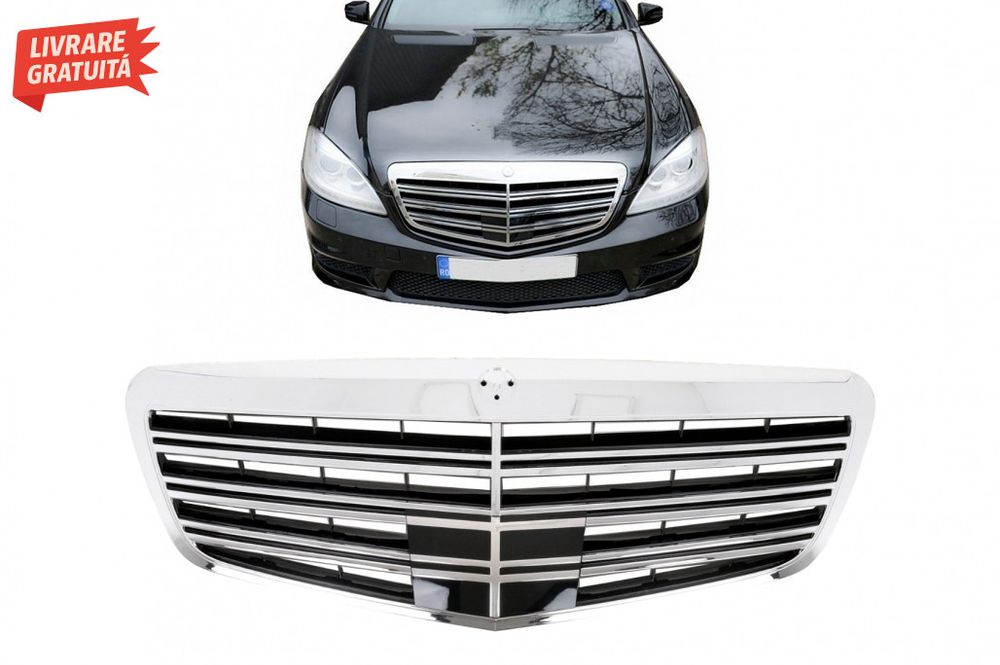 Grila Centrala Mercedes S-Class W221 Facelift (2010-2013) S63 S65 Desi
