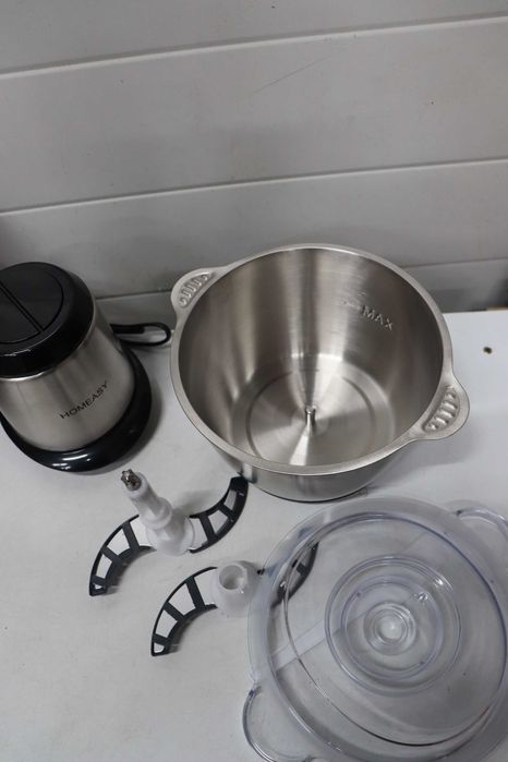 Електрическа месомелачка, кухненски робот 2L, неръждаема стомана, 850W