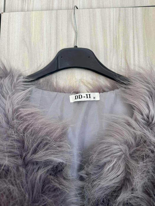 Дамско палто с косъм