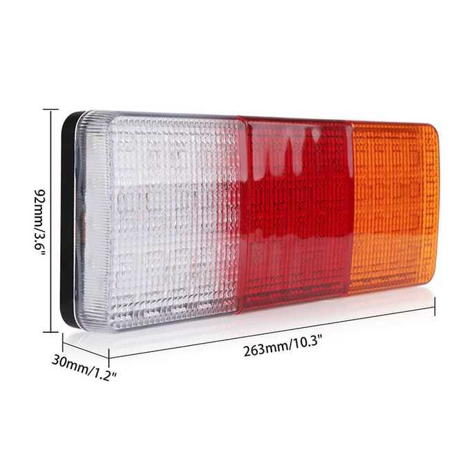 Комплект диодни стопове със 4 светлини 12 / 24V
