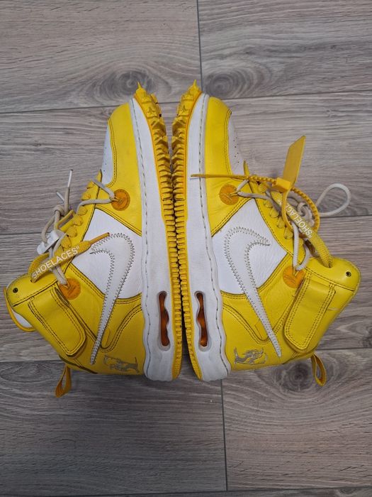 Air force 1 mid Off white Varsity Maize