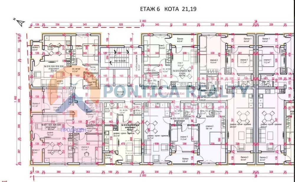 Продава се Двустаен апартамент в Бургас, Меден рудник - зона В - 68 кв.м за 1045 €/кв.м - Снимка #1