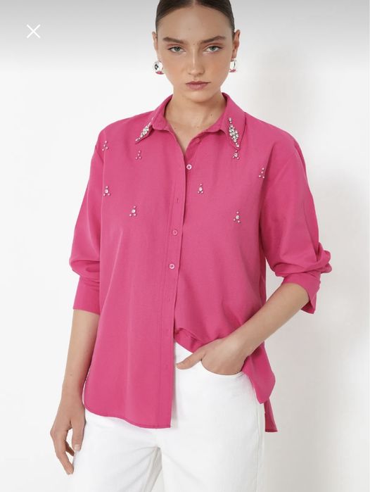 Розова риза нова с етикет