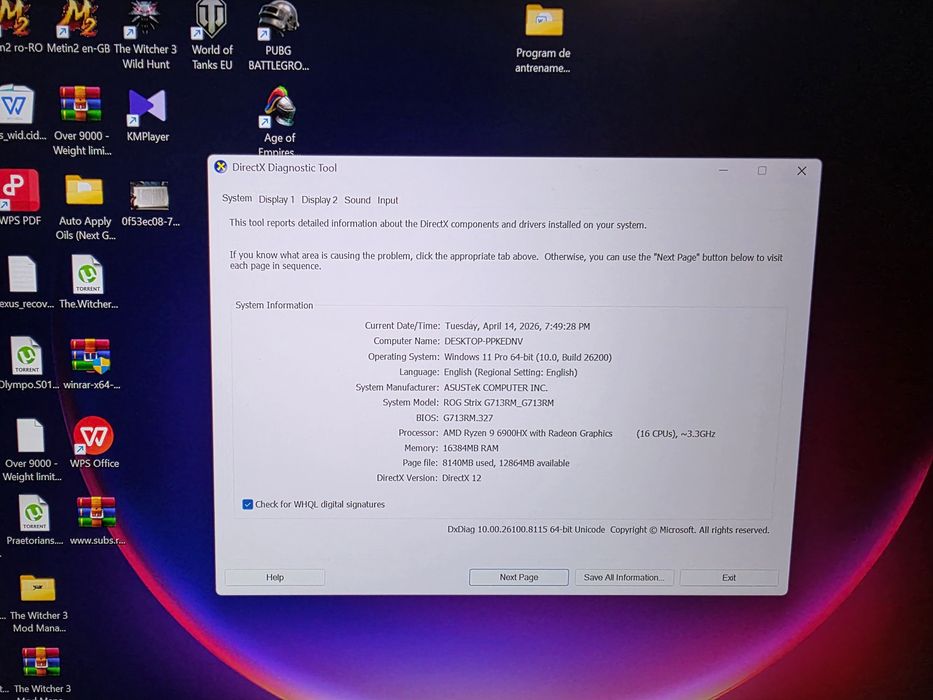 Laptop Asus ROG G713