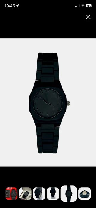 Часы CASIO черные минималистические