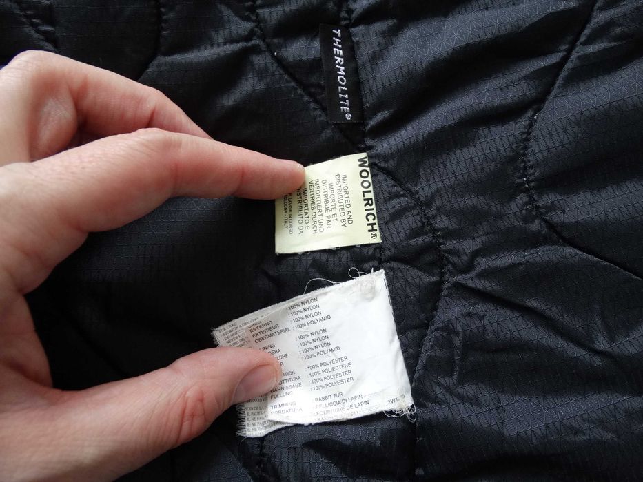 Woolrich Thermolite женско яке с яка от заек размер S