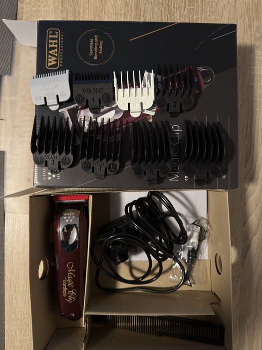 Оригинална машинка за постригване Wahl Magic Clip Cordless с кутия