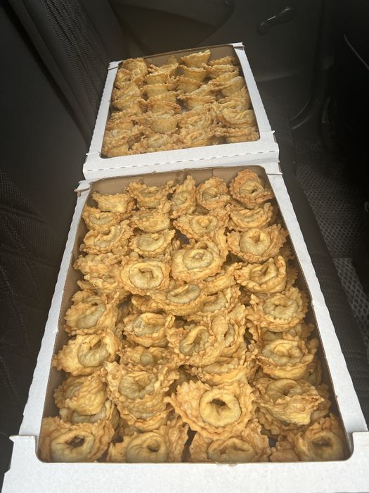 Qovurma chuchvara osh dasturhoni va togoralar uchun