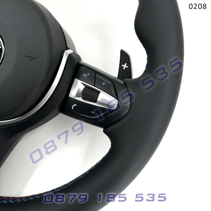 Волан цветен шев BMW 5 6 7 F10 F06 серия М спорт червени бутони бмв ф