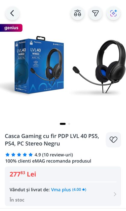 Casti Sony Gaming Dpd cu microfon