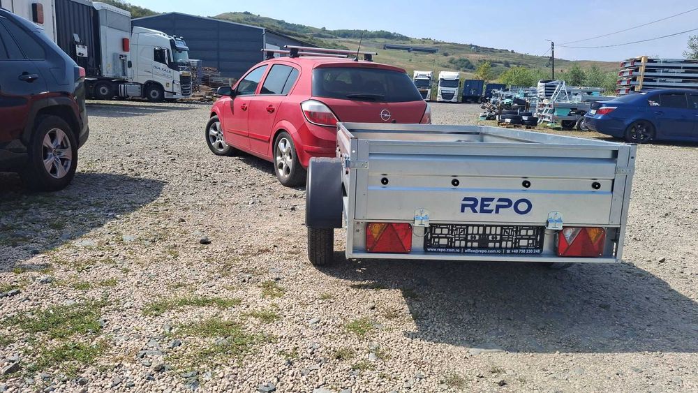 Remorcă REPO 750 kg – cu acte RAR, număr roșu și asigurare valabilă