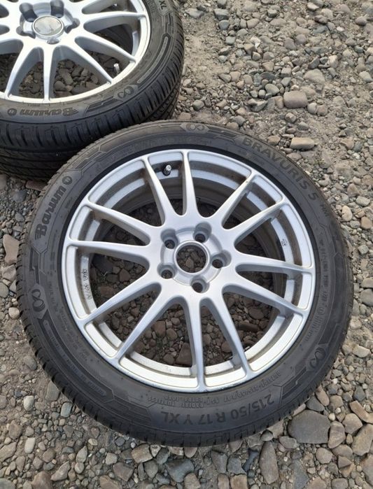 Set jante aliaj R17  5×108+ anvelope Barum