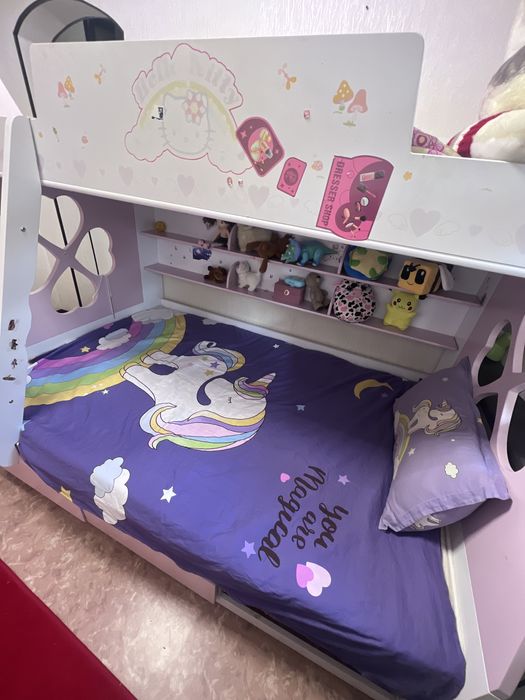 двухъярусная кровать Hello Kitty