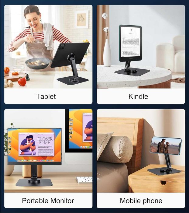 Магнитна стойка Golday за iPhone/iPad/монитор, до 18", регулируема