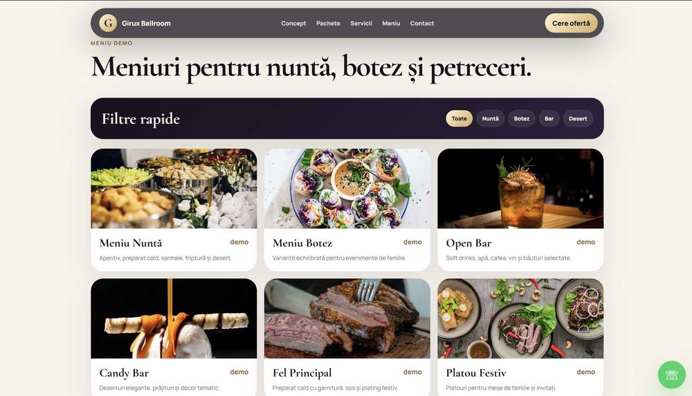Realizez site-uri de prezentare pentru afaceri locale