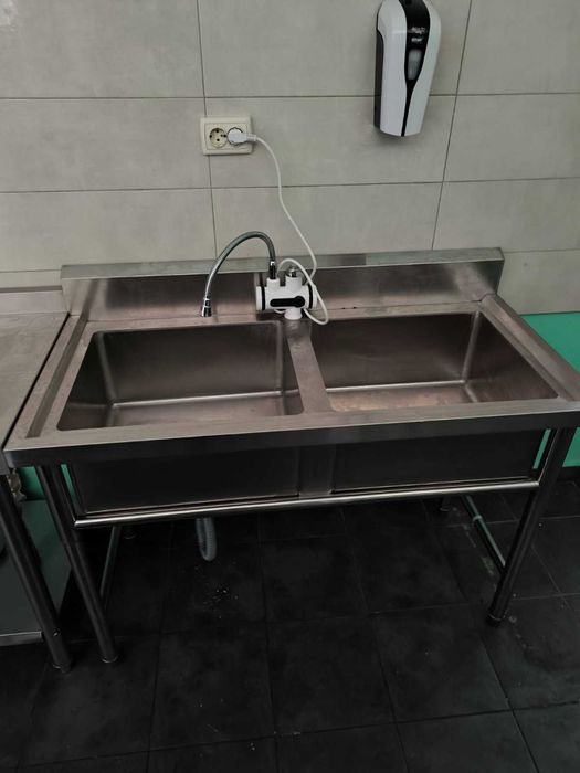 Професионална мивка двойна  120/60/85