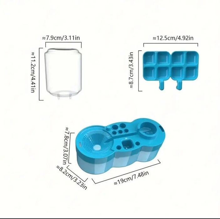 очеститель для кистей 6 в 1, краски, кисточки стакан-непрооивайка