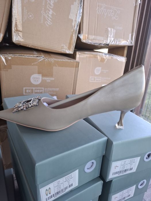 Pantofi C.Paravano din piele ecologica