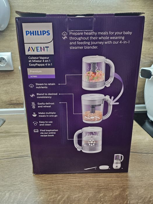Уред за приготвяне на бебешка храна Philips Avent 4в1