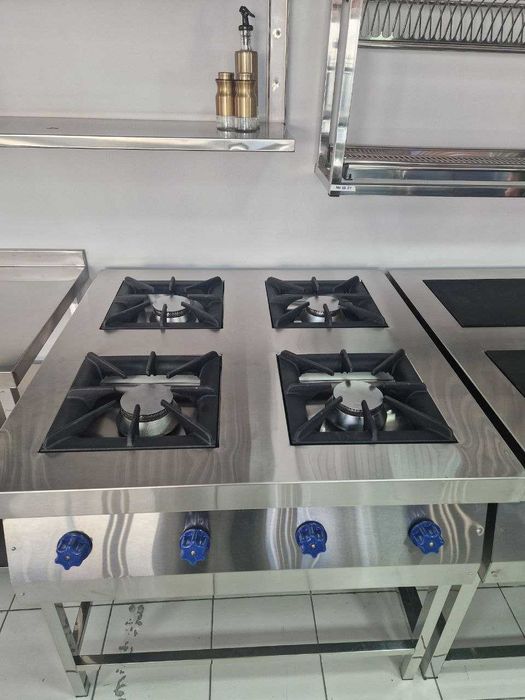 Газовая и электро плита нержавейка оборудования
