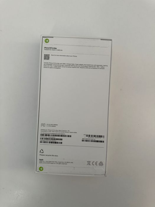 iPhone 16 pro max 1TB