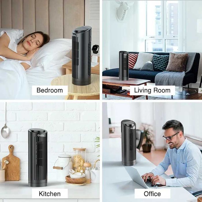 Ventilator Grelife fara elice cu 3 viteze silentios oscilatie 70grade