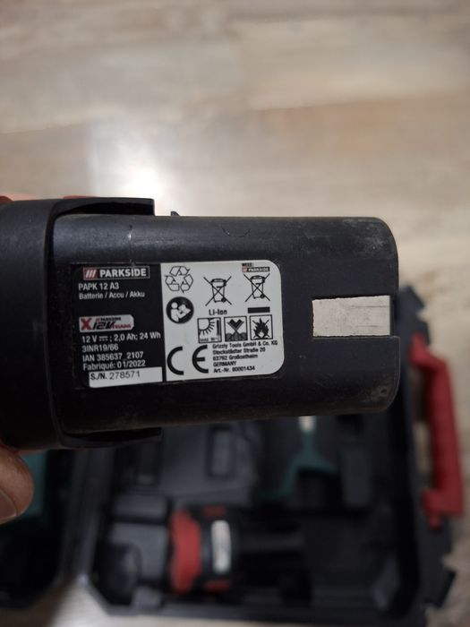 Винтоверт Parkside + 2 батерии