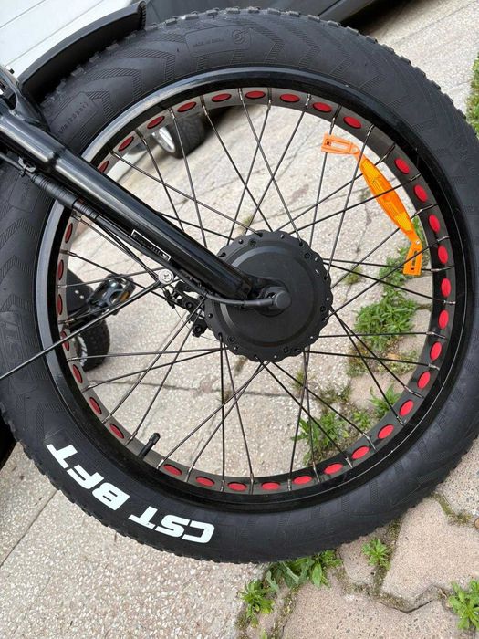 Tricicletă electrică cargo Z-Tech, roți Fat 20x4.0, ideală pentru transport și deplasări urbane