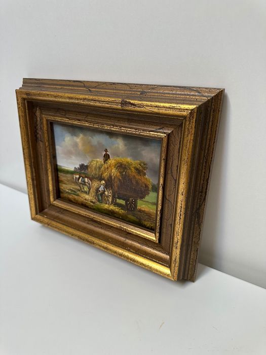 Tablou ulei pe lemn (28 x 23 cm)