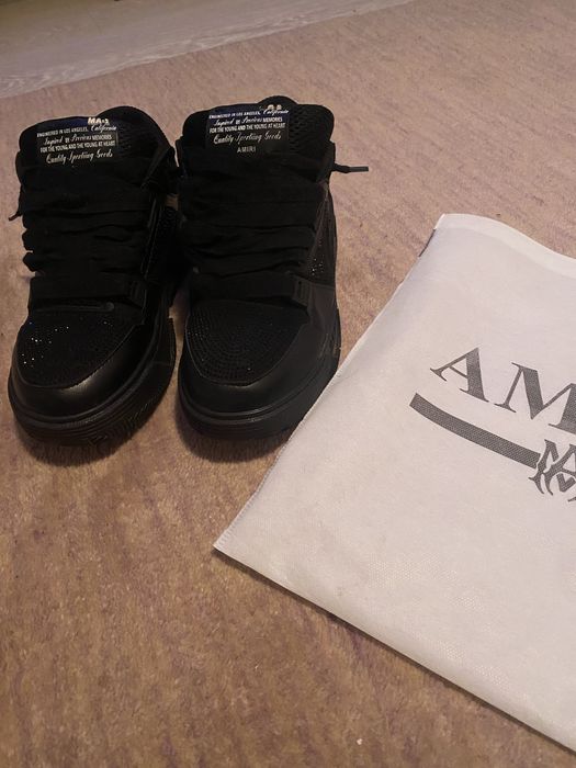 Adidasi Amiri ma1 crystal negrii