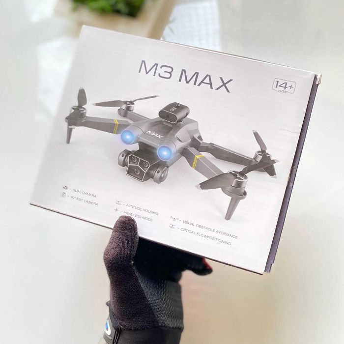 Нов Дрон M3 Max с двойна камера, избягване на препятствия, WiFi FPV