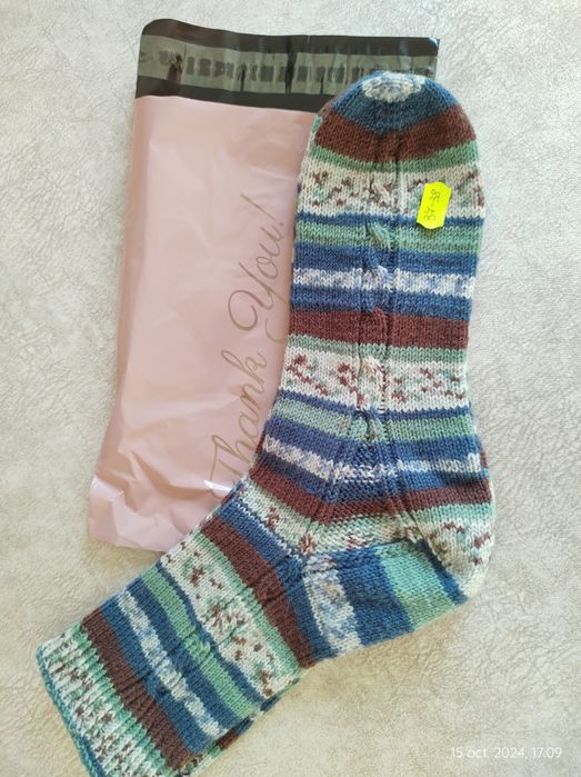 Ciorapi tricotați manual, fără cusături, diverse marimi