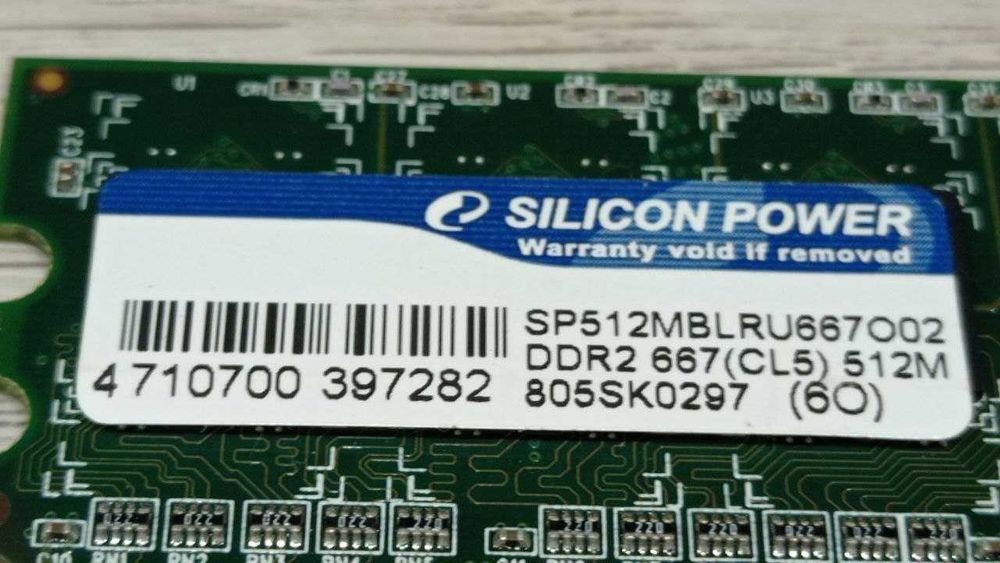 Плашка оперативки DDR2 512МБ