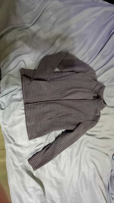 Hanorac gri M&S UK cu dungi fine, mas. M 38-40