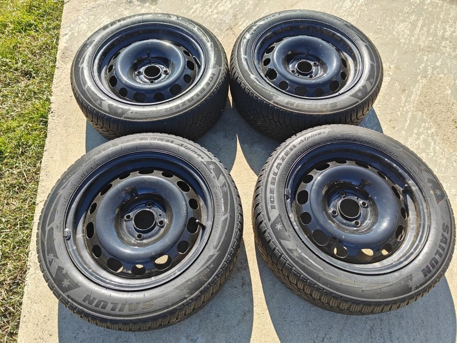 Джанти със зимни гуми 205/55 R16 за Ситроен и Пежо 4х108